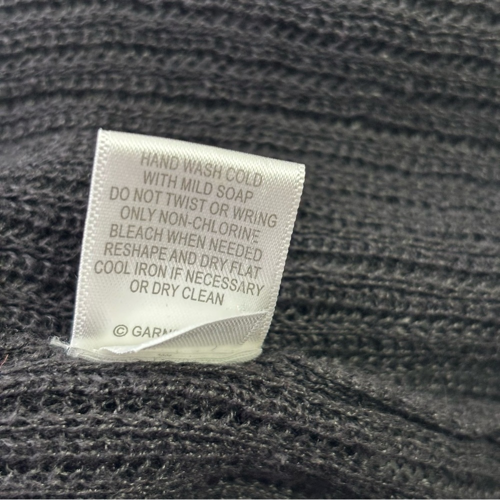 Garnet Hill Black Organic Linen Cardigan - Picture 5 of 7